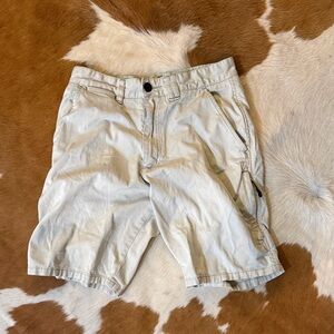 Men's Light Beige Nike Casual Cargo Shorts Size 28